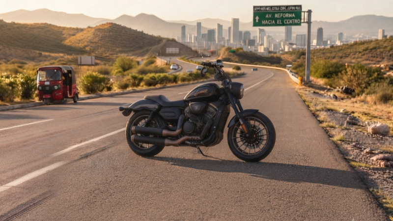 Jonway Legend 500 cruiser clásica con alforjas
