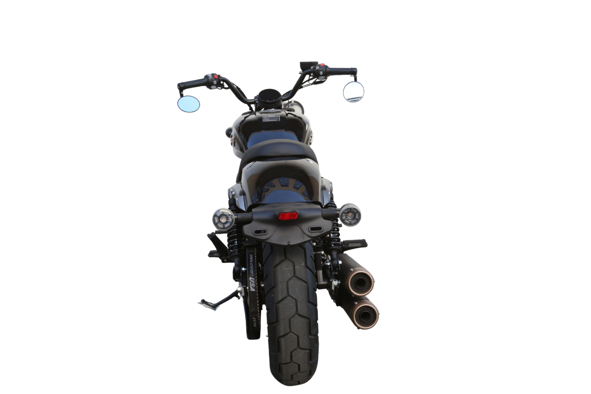 Jonway Legend 500 con alforjas vista trasera