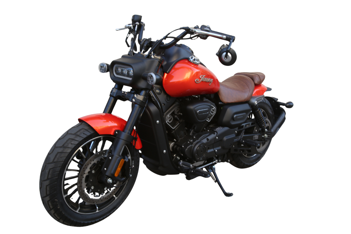 Jonway Shark 400 cruiser V-Twin 400cc para asfalto y terracería vista general